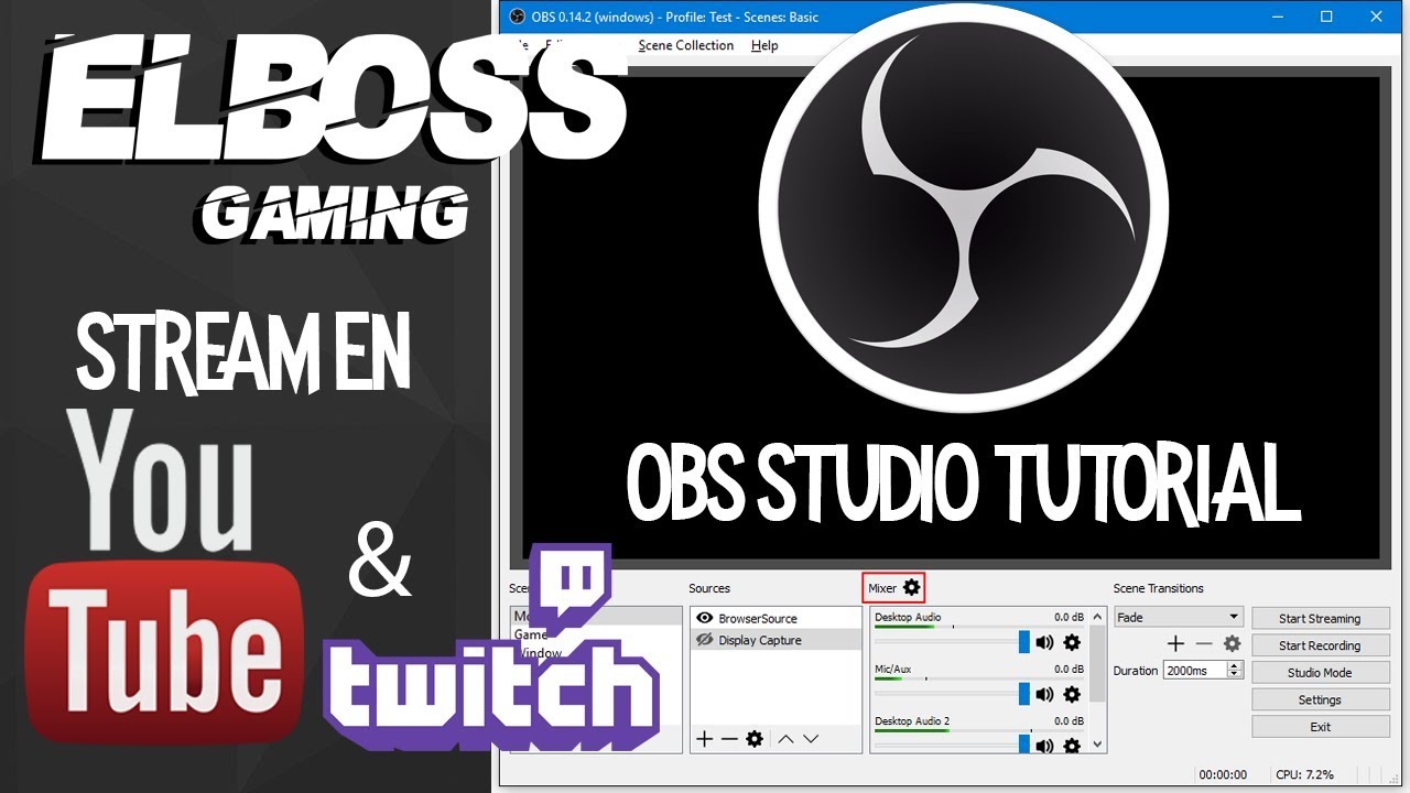 Tutorial OBS Studio - Configurar Streams en Youtube y