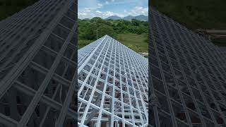 Proses pemasangan reng kuda kuda baja ringan #kudakudabajaringan #rumah #tkimalaysia