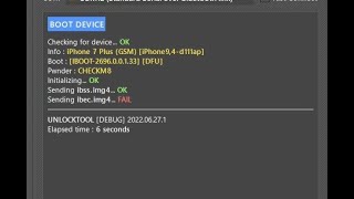 UnlockTool Solution Fix, Bypass IOS15 Ramdisk erro Sending ibec.img4... FAIL screenshot 2