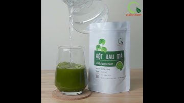 Hướng dẫn cách pha Bột Rau Má Quảng Thanh