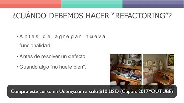 06 Curso de Refactorización de Código en Java Cuándo usarlo