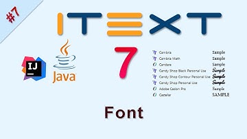 #7 Adding Font in PDF : iText Java
