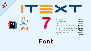 #7 Adding Font in PDF : iText Java screenshot 5