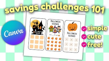 How to Create Savings Challenges Using Canva | Keeping It Simple | MyKindofBudget