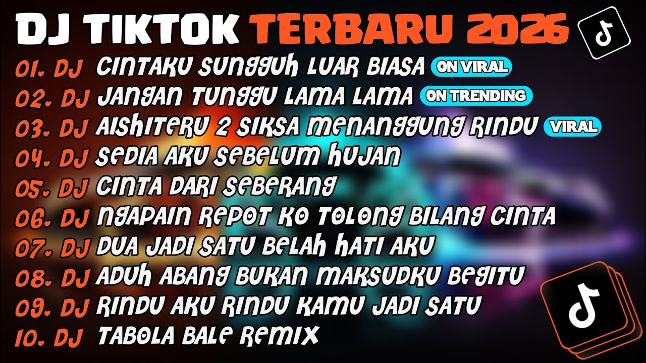 DJ TIKTOK TERBARU 2026🎵DJ CINTAKU SUNGGUH LUAR BIASA🎵DJ JANGAN TUNGGU LAMA²🎵 FULL ALBUM