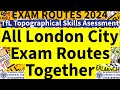 All london city roads together tfl topographical assessment test 2024 training london pco