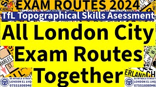 All London City Roads Together |TfL Topographical Assessment Test 2024| Training London PCO