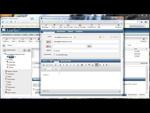 LuxSci Tutorial: How to Compose a Message in WebMail