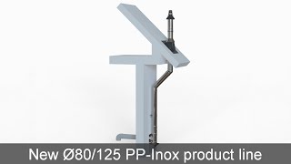 New Ø80/125 PP-Inox flue system for condensing boiler