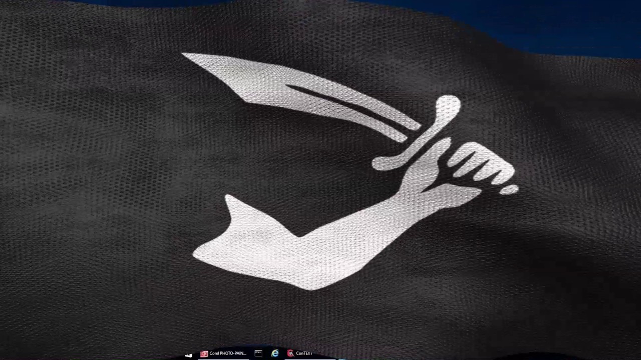 thomas tew arm and scimitar pirate flag windows screensaver