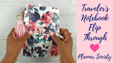 B6 Traveler’s Notebook Setup Flip Through | TN Walk Through | Planner Society