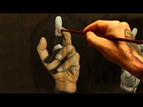 Painting Hands In Layers - Building Up With White And Glazing