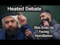 Shia is back to challenge sheikh ends up facing humiliation sheikh mohammed  shia speakers corner