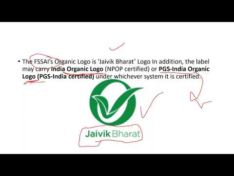 PROVISIONS OF ORGANIC FOODS FOR MRB FSO , FSSAI EXAMS