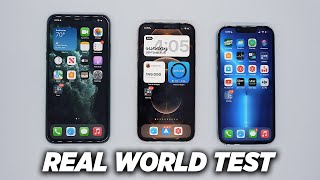 iPhone 13 Pro vs 12 Pro vs 11 Pro: Real World Test (Speed \& Camera)