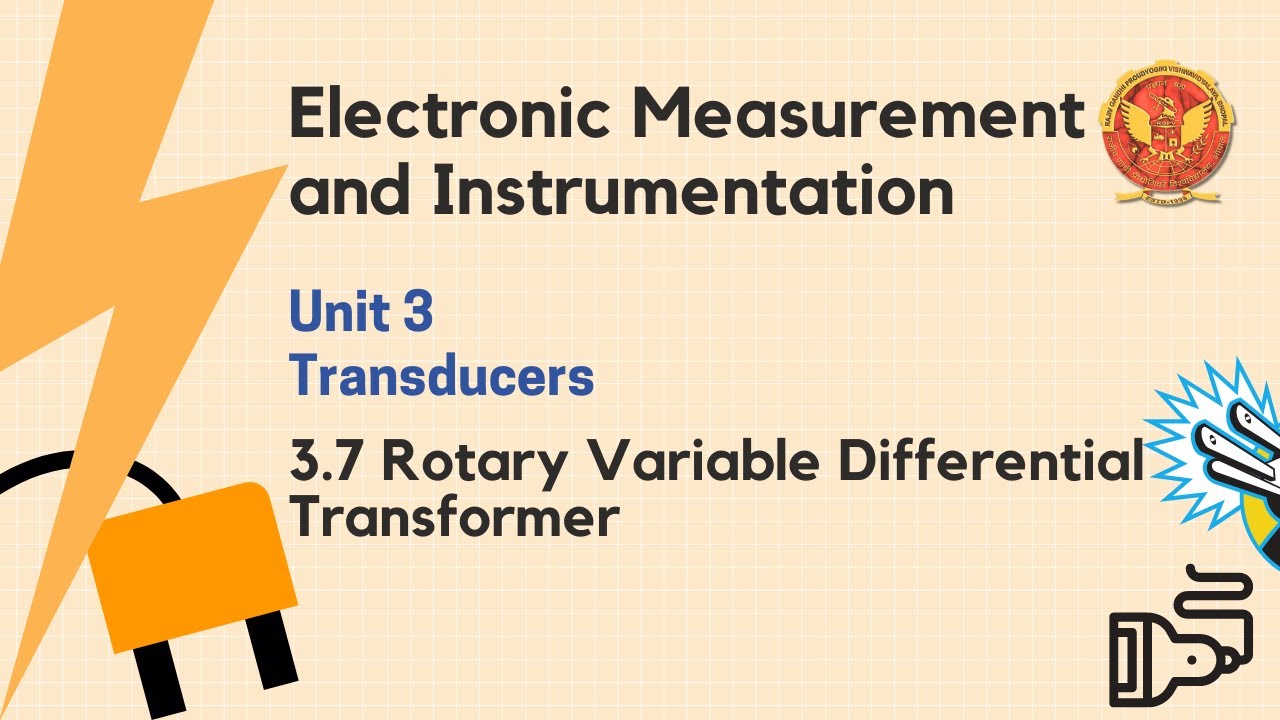 3.7 Rotary variable Differential Transformer | EC302 | - YouTube