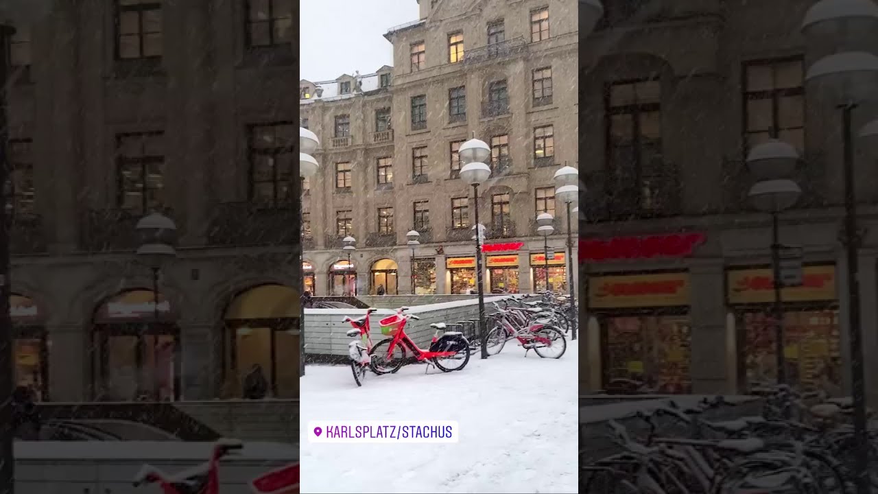 Snow in Munich 