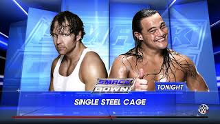 WWE 2K16 Dean Ambrose VS Bo Dallas 1 VS 1 Steel Cage Match