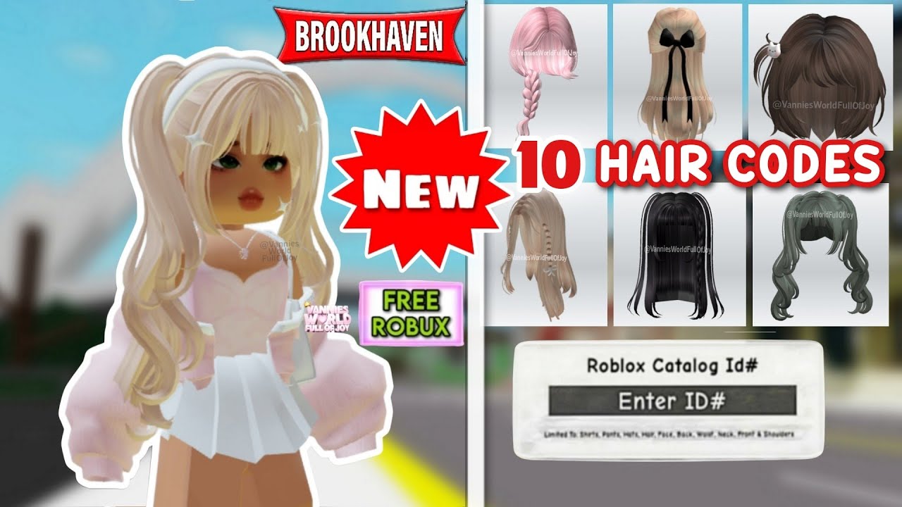 HOW TO ADD TWO TONE HAIR ID CODES + 10 TWO TONE HAIR ID CODES FOR  BROOKHAVEN 🏡RP 🤩🔥 