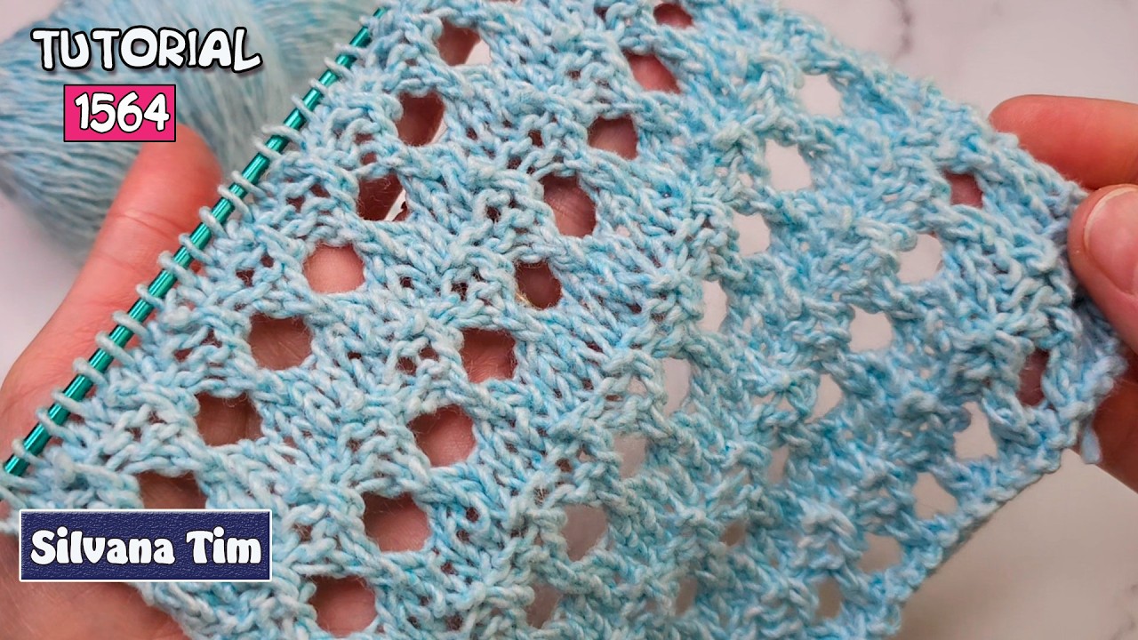 🔥 ¡Todo lo genial es sencillo! 🔥 Te traigo el patrón de PUNTO CALADO Muy Fácil de tejer a #dosagujas