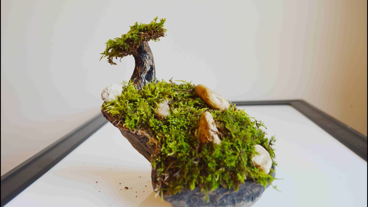 how to make a moss tree garden with polymer clay youtube how to make a moss tree garden with polymer clay youtube