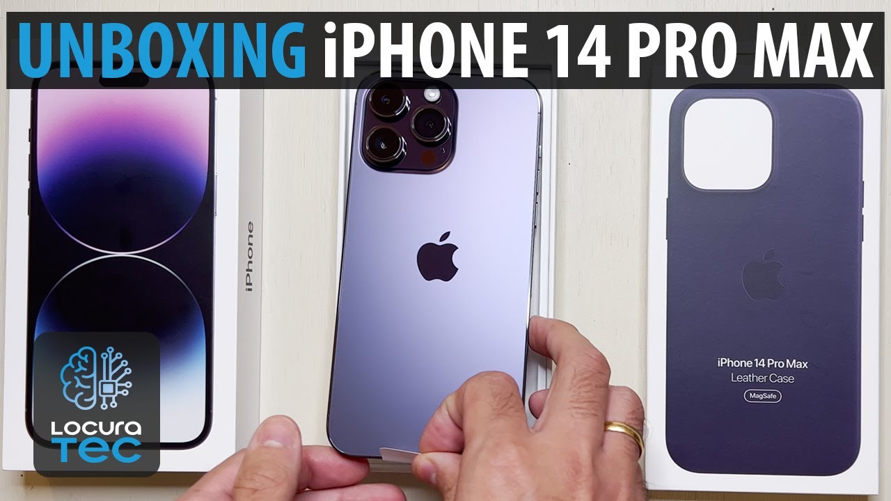 UNBOXING iPhone 14 Pro Max Deep Purple y funda de cuero 