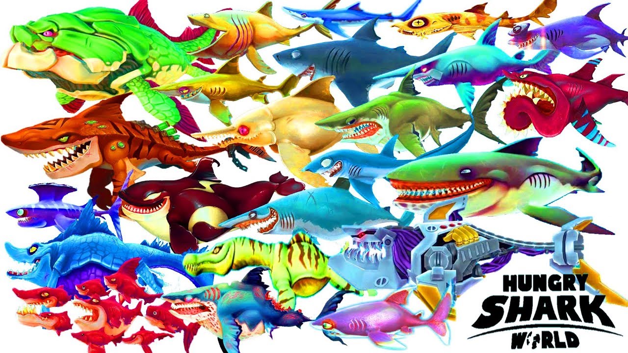 Hungry Shark World Hungry Shark Part 3 Hungry Shark WORLD - ALL SHARKS UNLOCKED 2019 | Android Gameplay [FHD