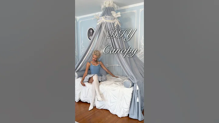 Can you believe it’s this easy to make a  Canopy?? #homedecor #DIY