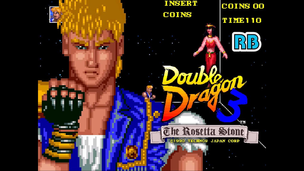 1990 [60fps] Double Dragon 3 (US) Speedrun 15m21s Billy ALL - YouTube