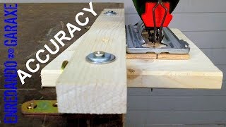 Jigsaw fence to make accurate jigsaw cuts in wood
