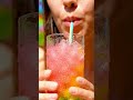 enjoy my drink 🥶🥶🌈 #asmr #satisfying #crushingtime #satisfying