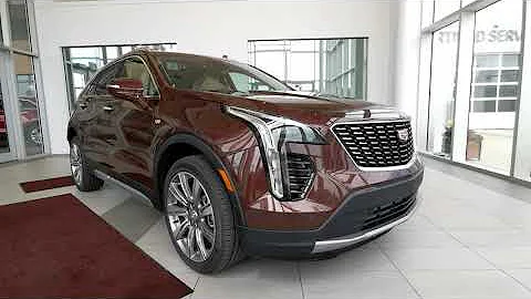 Red 2022 Cadillac XT4 AWD Premium Luxury Review   - Wolfe Cadillac Edmonton