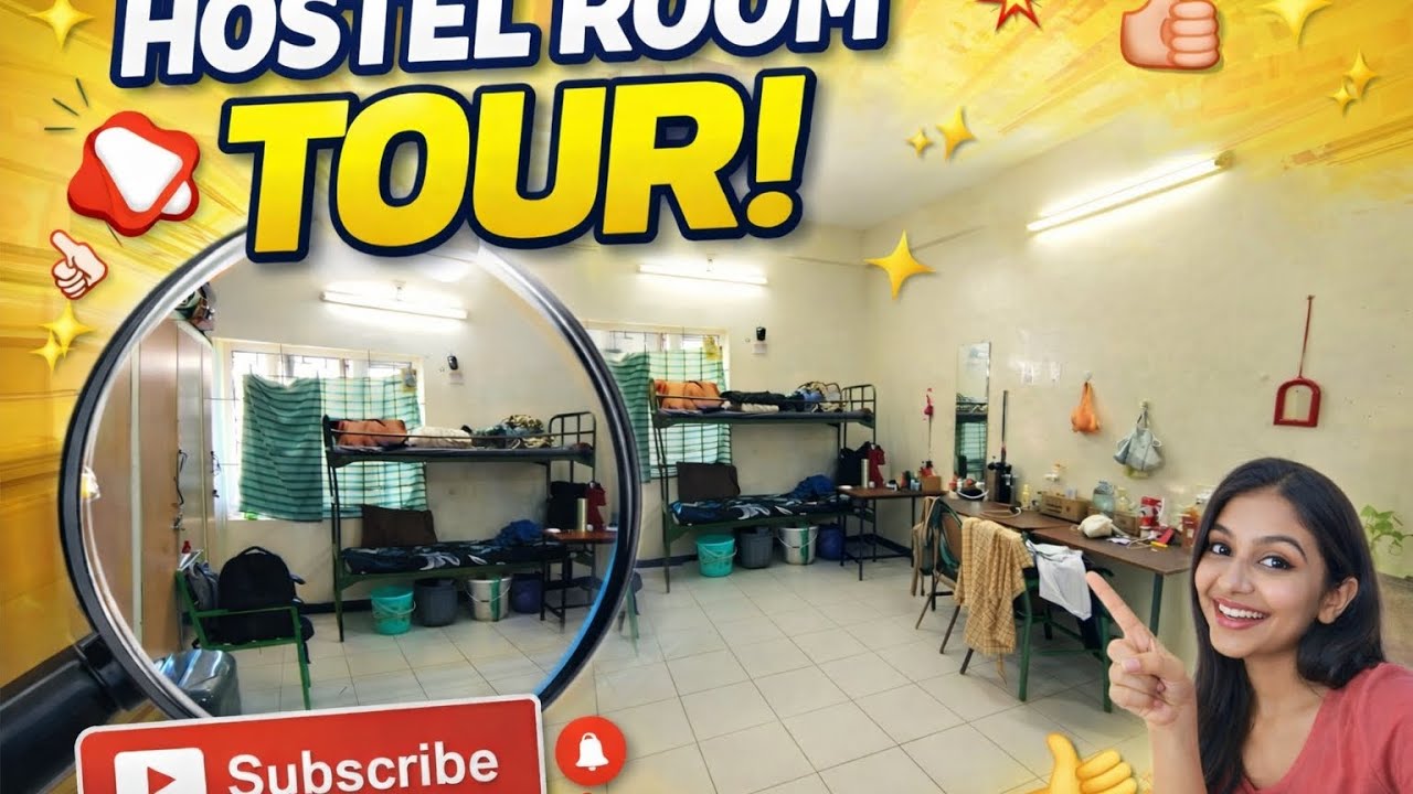 My hostel room tour ✨
