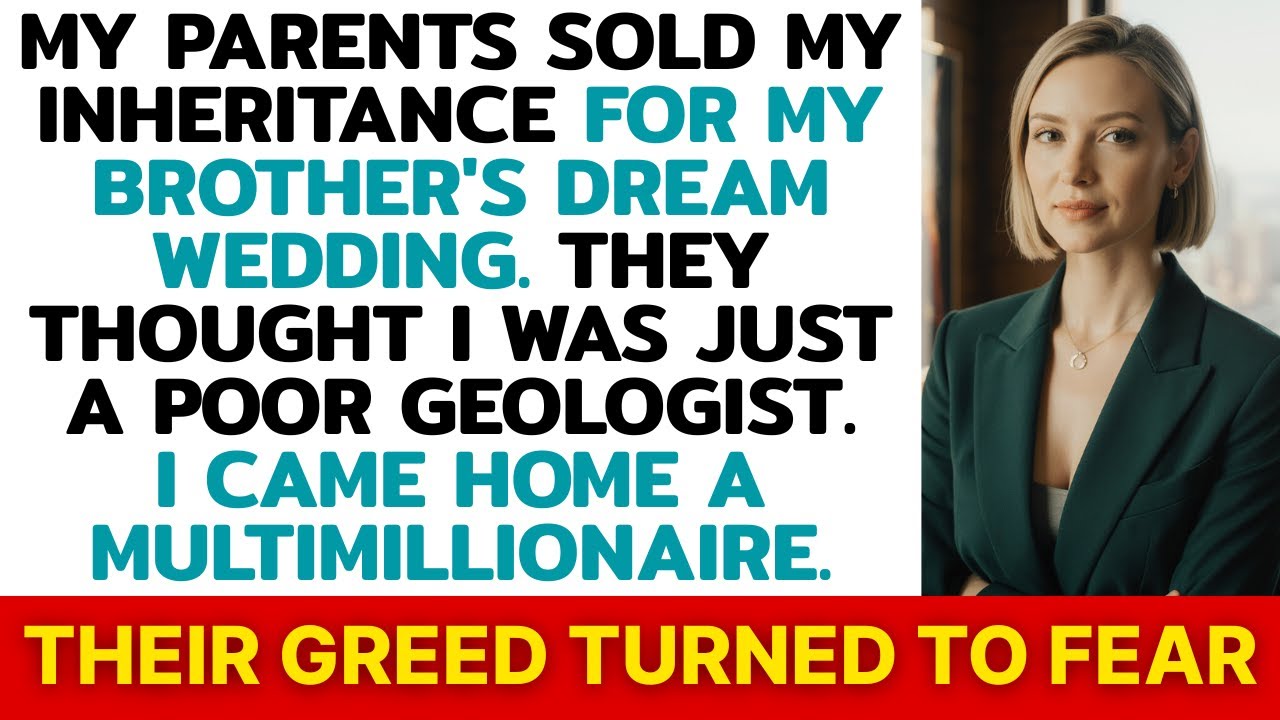 My Parents Sold My Inheritance for My Brother’s Wedding — They Didn’t Expect Me to Return Richer.