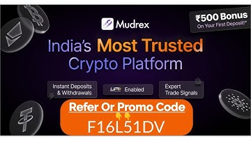 Mudrex App Referral Code | Promo Code | Refer & Earn | New Crypto App Refer & Earn|CryptocurrencyApp