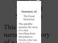 The Good Samaritan Summary