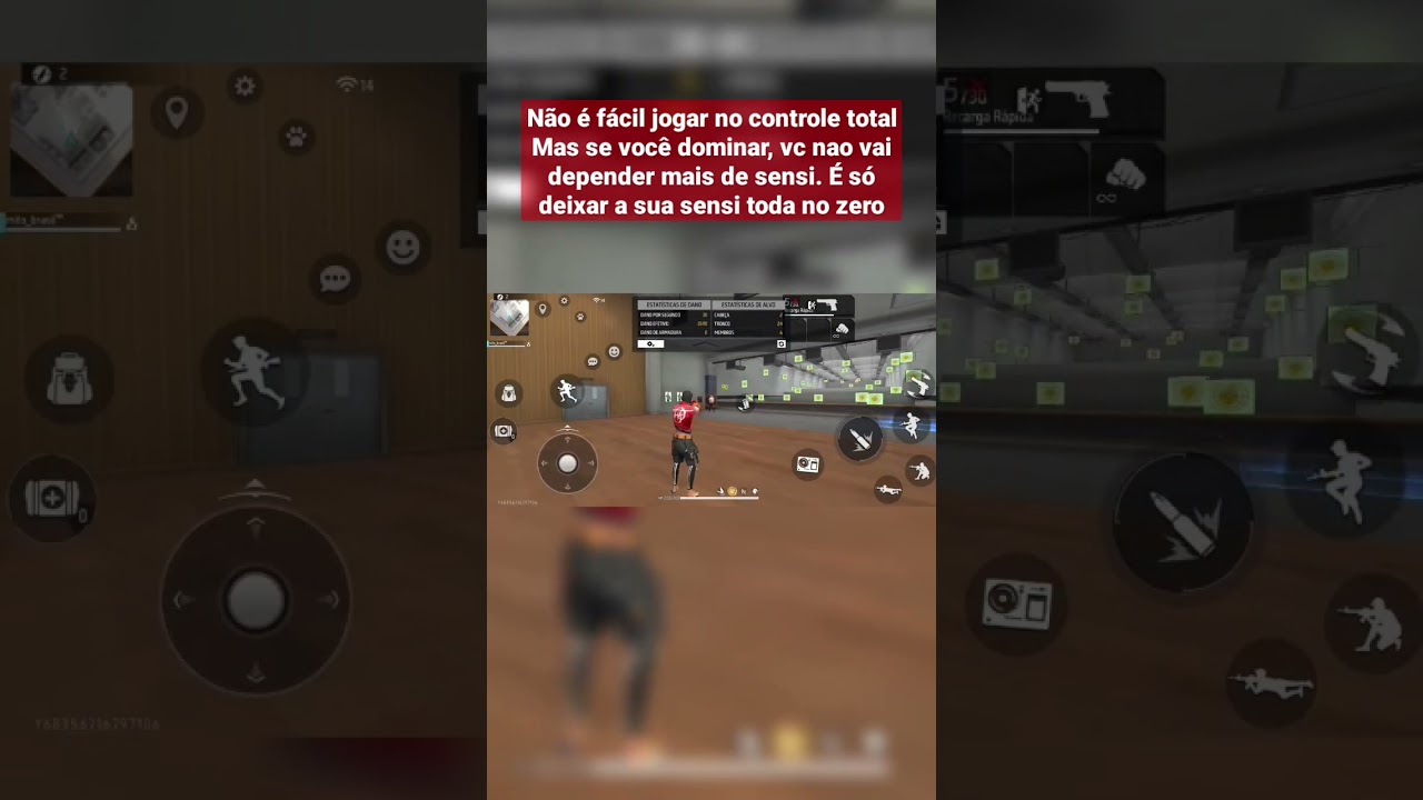Mira padrão vs controle total Free fire
