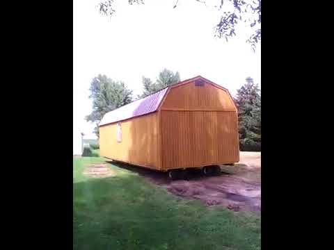 12x32 lofted shed conversion into tiny house part 1