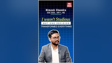 I wasn’t a Born Topper, says Nimesh Chandra AIR 1 | UPSC ESE 2025