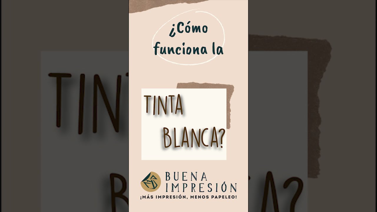 Cómo funciona la Tinta Blanca