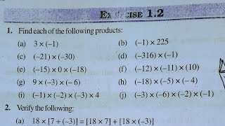 Class 7th maths l Exercise 1.2 l chapter 1 l integers l NCERT l Solution l Carb Academy