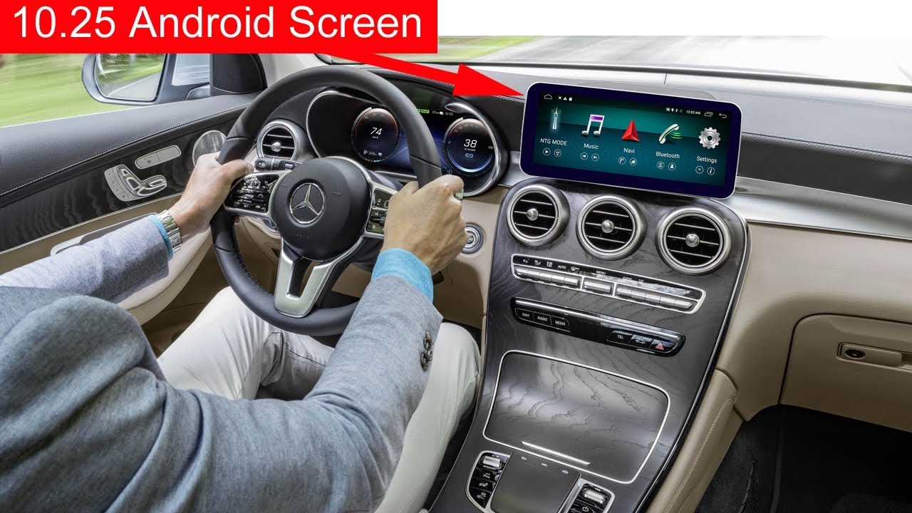 10.25 Android Screen Installation for Mercedes GLC & C Class W205  2015-2018 