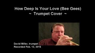 Video thumbnail of "How Deep Is Your Love (Bee Gees) Trumpet Cover - David Miller"