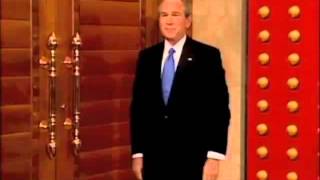 Bush can't open a door