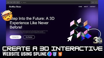 How to Create Interactive 3D Website using Spline | Modern Website Tutorial using HTML and CSS