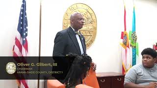 Information Chairman Oliver G. Gilbert, III holds orientation for his Summer Youth Internship Initiative (SYII). Update