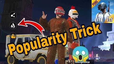 How to Hide Popularity In Pubg Mobile Lite | See Friends Hidded Popularity Trick | Pubg Mobile Lite