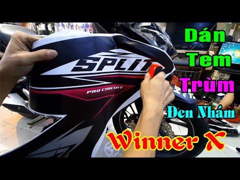 Video Dán Tem Trùm Winner X Ba Lớp Màu Đen Nhám Cực Đẹp - youtube