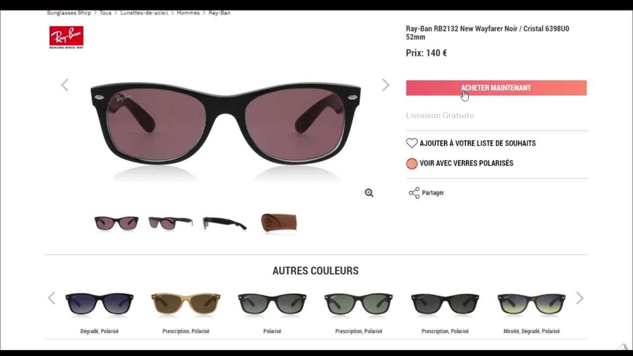 Comment utiliser un code promo Sunglasses Shop YouTube