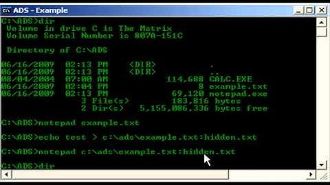 Underground 18  Alternate Data Streams